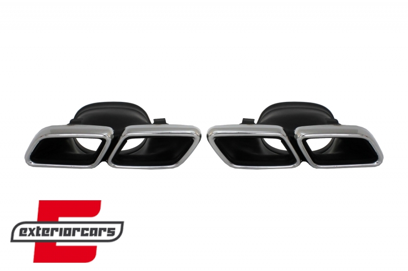 Difuzor zraka & nastavci auspuha GLC63 AMG dizajn (chrome) / Mercedes GLC Coupe C253 Sport Line (2015-2019) - Slika 13