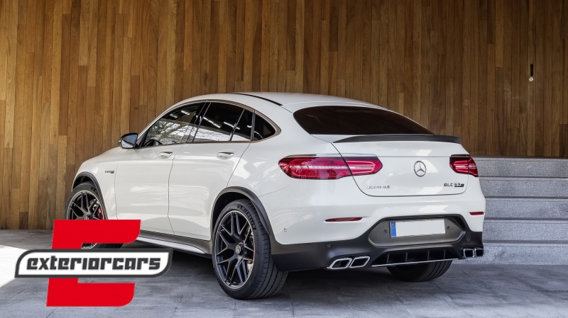 Difuzor zraka & nastavci auspuha GLC63 AMG dizajn (chrome) / Mercedes GLC Coupe C253 Sport Line (2015-2019) - Slika 18