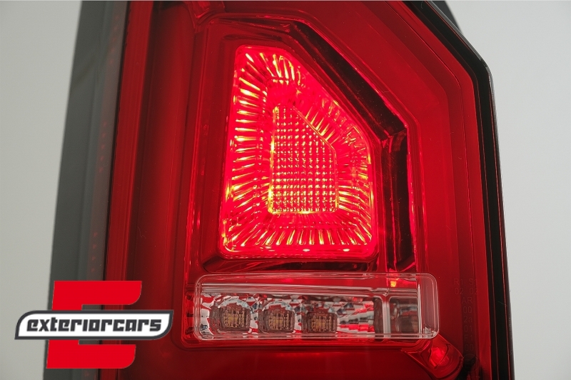 Full LED stražnja svjetla LedBar SEQ žmigavci (crvena/kristal) / VW Transporter Multivan Caravelle T6 (2015-2019) - Slika 15