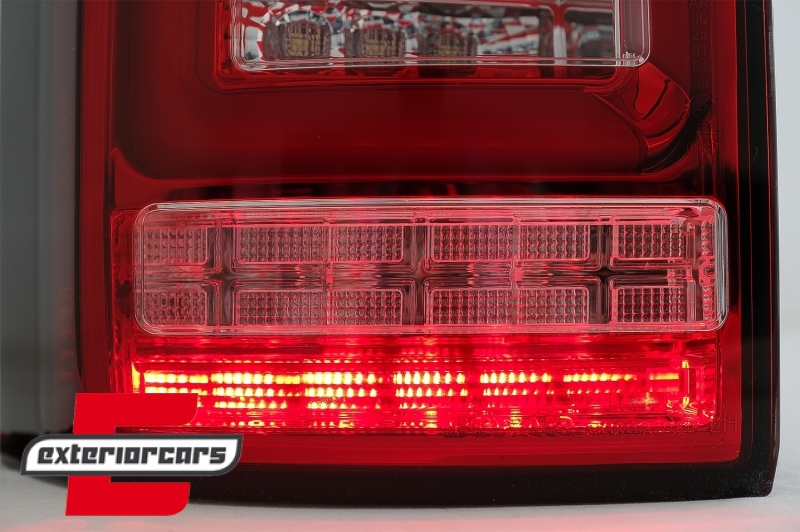 Full LED stražnja svjetla LedBar SEQ žmigavci (crvena/kristal) / VW Transporter Multivan Caravelle T6 (2015-2019) - Slika 10