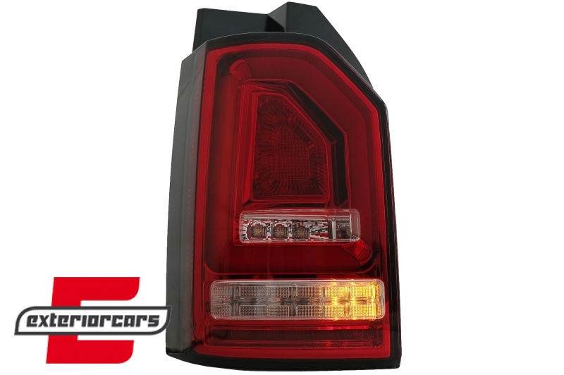 Full LED stražnja svjetla LedBar SEQ žmigavci (crvena/kristal) / VW Transporter Multivan Caravelle T6 (2015-2019) - Slika 12
