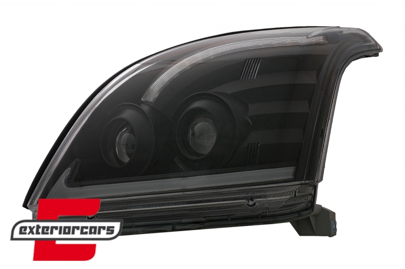 LED prednja svjetla TubeLight SEQ (crna) / Toyota Land Cruiser FJ120 (2003-2009) - Slika 2