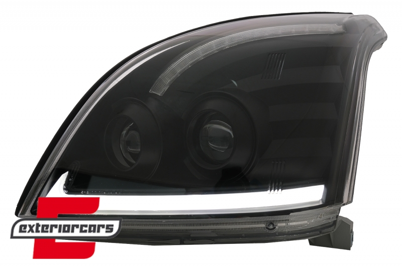 LED prednja svjetla TubeLight SEQ (crna) / Toyota Land Cruiser FJ120 (2003-2009) - Slika 6