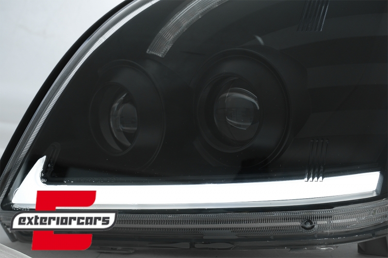 LED prednja svjetla TubeLight SEQ (crna) / Toyota Land Cruiser FJ120 (2003-2009) - Slika 7