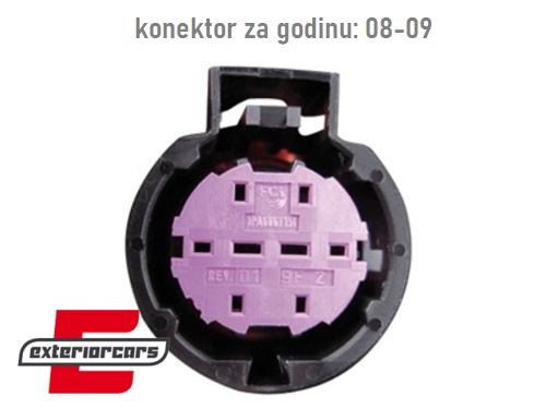 Prednja svjetla LED DAYLIGHT (crna) / Fiat Grande Punto (2008-2009) - Slika 13