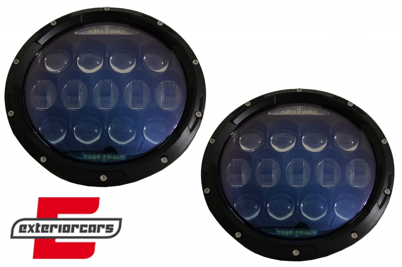 CREE LED prednji farovi Amber Halo DRL 7 Inch / Jeep Wrangler TJ & JK (1997-2018) - Slika 13