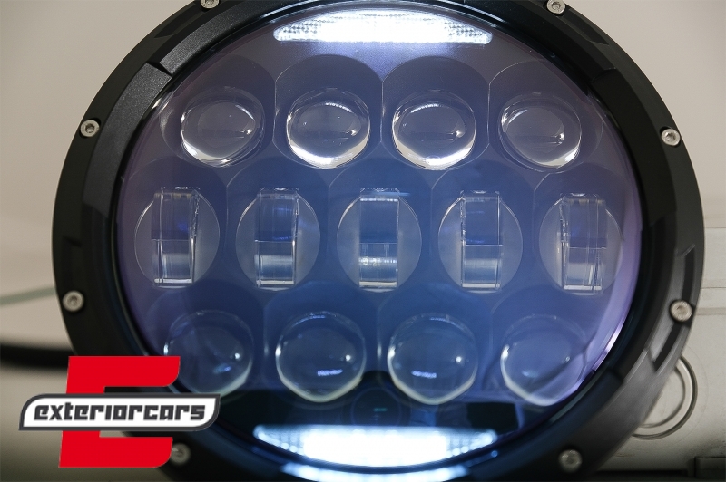 CREE LED prednji farovi Amber Halo DRL 7 Inch / Jeep Wrangler TJ & JK (1997-2018) - Slika 3