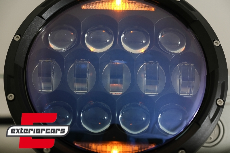 CREE LED prednji farovi Amber Halo DRL 7 Inch / Jeep Wrangler TJ & JK (1997-2018) - Slika 6