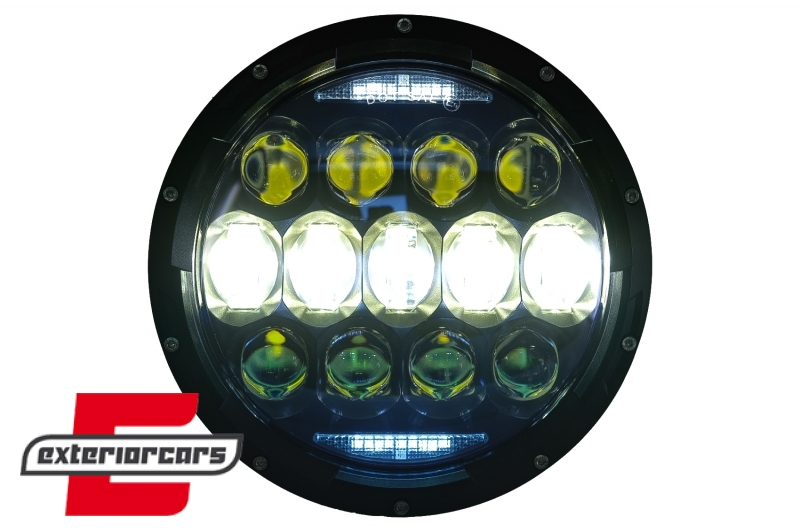 CREE LED prednji farovi Amber Halo DRL 7 Inch / Jeep Wrangler TJ & JK (1997-2018) - Slika 8