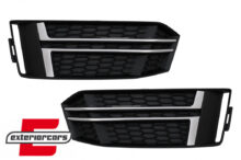 Bočne mrežice S-line dizajn (mat crna/chrome) / Audi A4 B9 limuzina karavan (2016-2019)