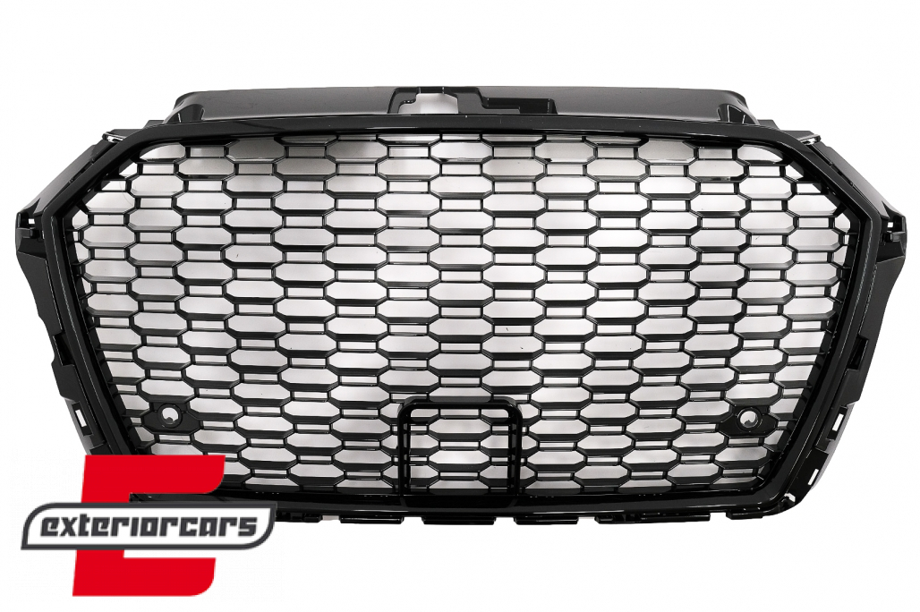 Prednja maska RS3 dizajn (piano crna) / AUDI A3 S3 8V Facelift (2016-2019) - Slika 3