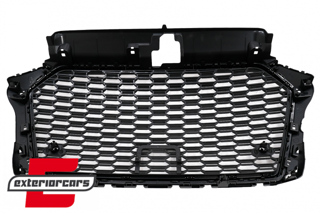 Prednja maska RS3 dizajn (piano crna) / AUDI A3 S3 8V Facelift (2016-2019) - Slika 8