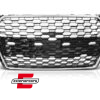Prednja maska RS4 dizajn (PDC) (chrome/crna) / Audi A4 S4 B9 8W (2016-2019) limuzina karavan - Slika 2