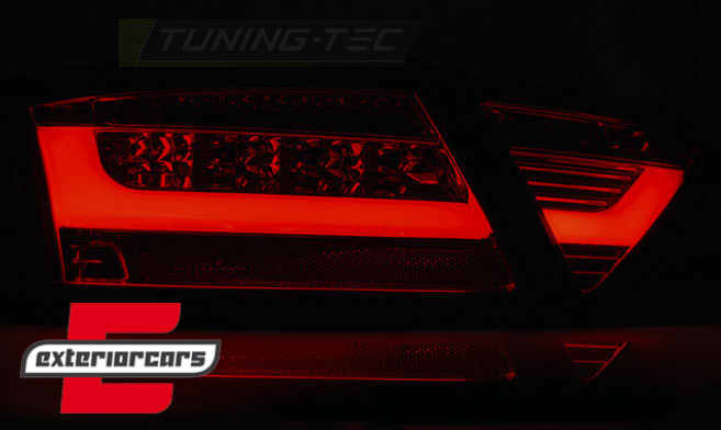 LED stražnja svjetla LedBar dizajn (crvena/smoke) / Audi A5 8T Coupe Cabrio Sportback (2007-2011) - Slika 4
