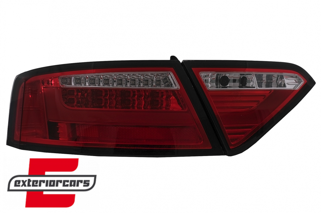 LED stražnja svjetla LedBar dizajn (crvena/kristal) / Audi A5 8T Coupe Cabrio Sportback (2007-2011) - Slika 14