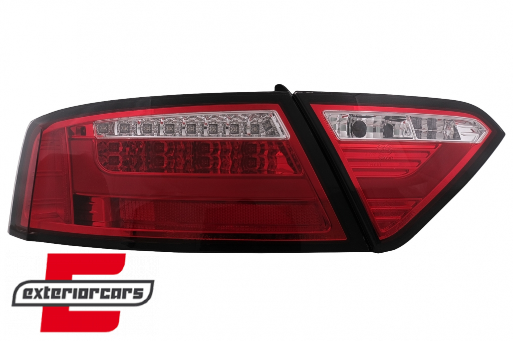LED stražnja svjetla LedBar dizajn (crvena/kristal) / Audi A5 8T Coupe Cabrio Sportback (2007-2011) - Slika 17