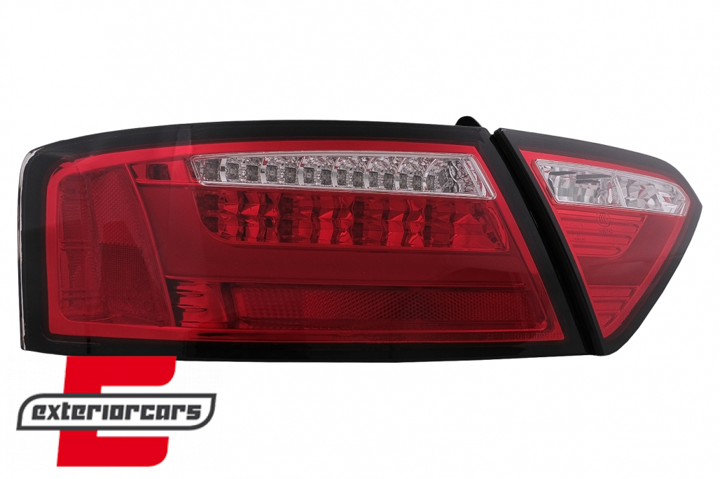 LED stražnja svjetla LedBar dizajn (crvena/kristal) / Audi A5 8T Coupe Cabrio Sportback (2007-2011) - Slika 18