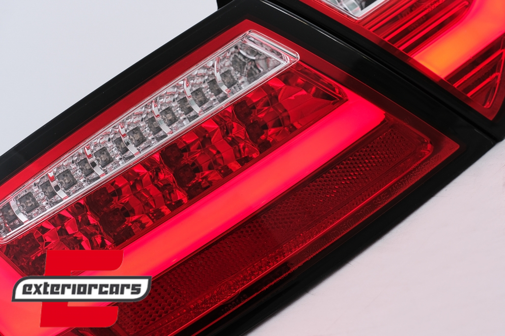 LED stražnja svjetla LedBar dizajn (crvena/kristal) / Audi A5 8T Coupe Cabrio Sportback (2007-2011) - Slika 5