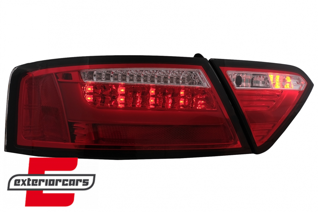 LED stražnja svjetla LedBar dizajn (crvena/kristal) / Audi A5 8T Coupe Cabrio Sportback (2007-2011) - Slika 7