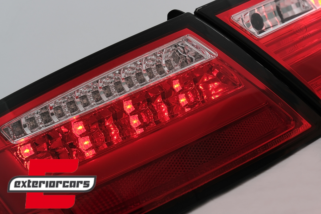 LED stražnja svjetla LedBar dizajn (crvena/kristal) / Audi A5 8T Coupe Cabrio Sportback (2007-2011) - Slika 8