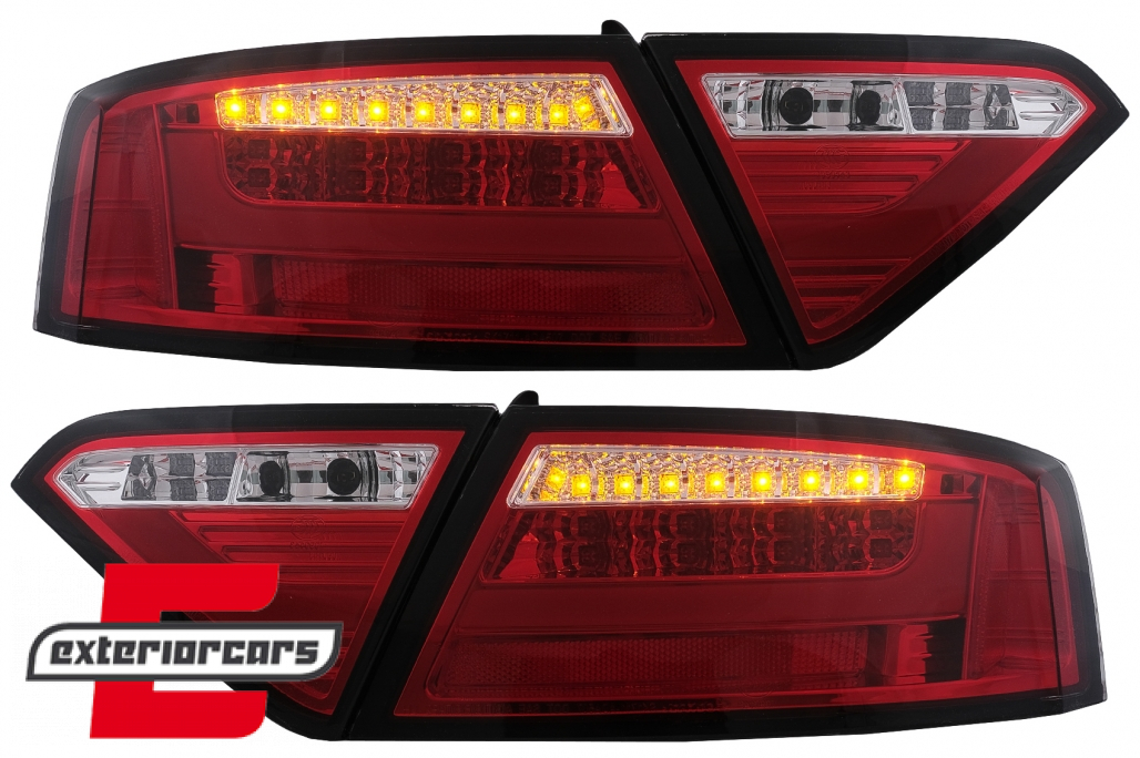 LED stražnja svjetla LedBar dizajn (crvena/kristal) / Audi A5 8T Coupe Cabrio Sportback (2007-2011) - Slika 10