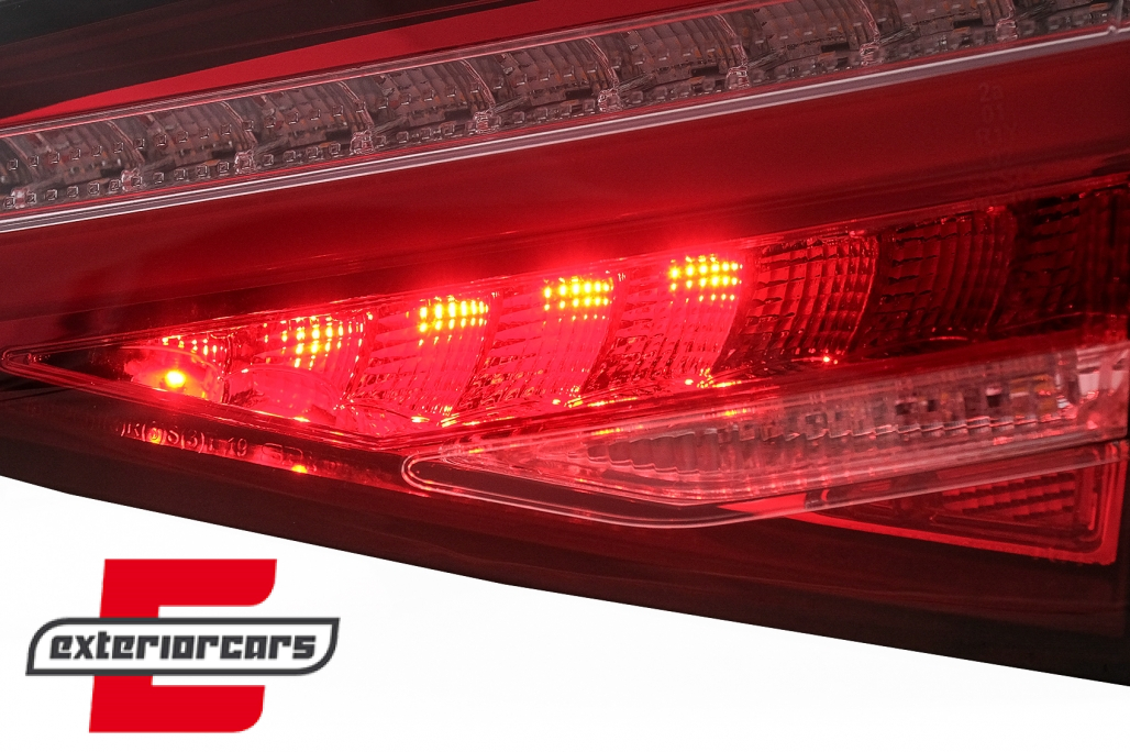 Full LED stražnja svjetla SEQ žmigavci (crvena/kristal) / Audi A4 B8 limuzina (2012-2015) - Slika 14
