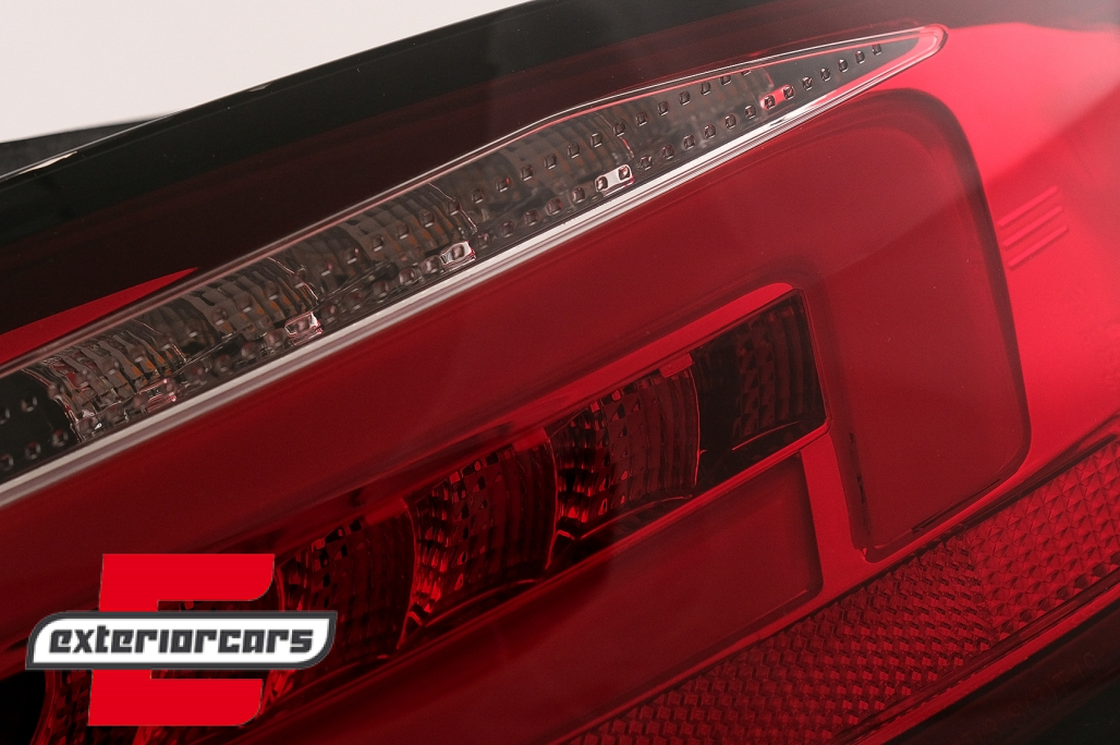 Full LED stražnja svjetla SEQ žmigavci (crvena/kristal) / Audi A4 B8 limuzina (2012-2015) - Slika 4