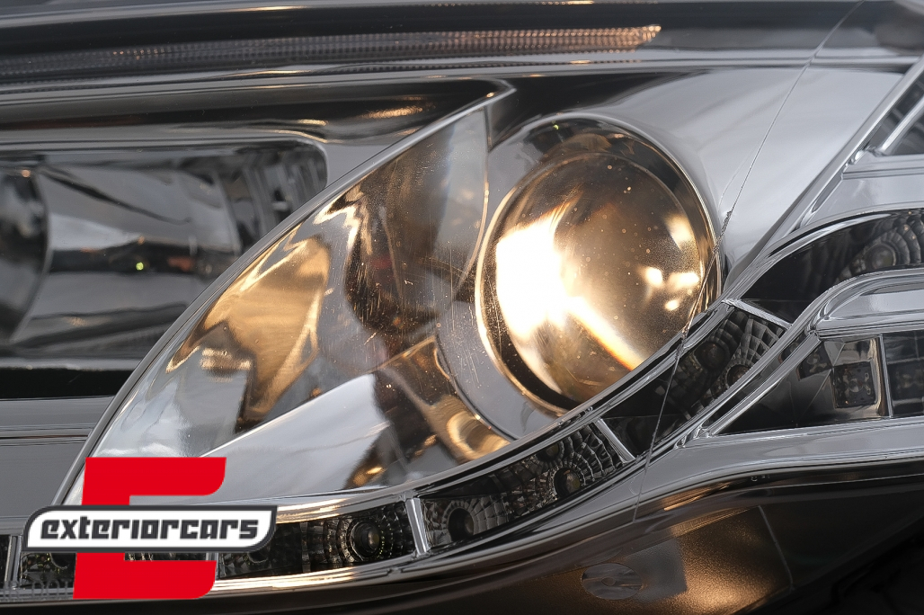Prednja svjetla LED TubeLights (chrome) / Audi A4 B7 (2004-2008) - Slika 13