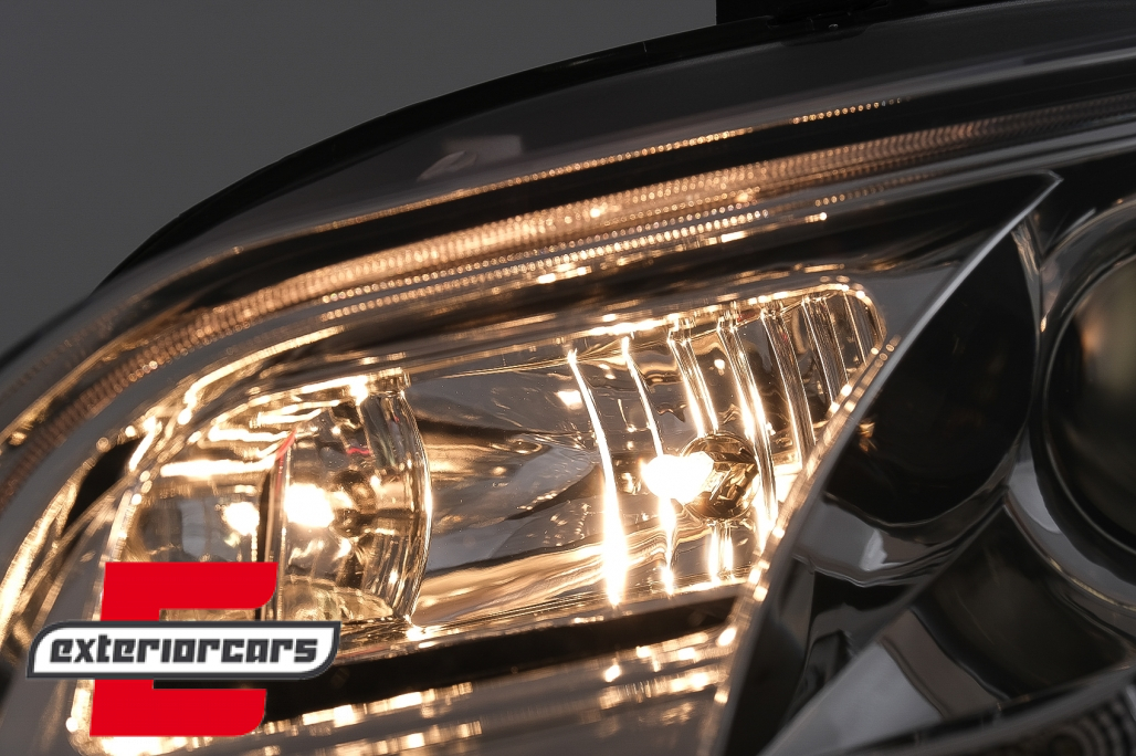 Prednja svjetla LED TubeLights (chrome) / Audi A4 B7 (2004-2008) - Slika 16