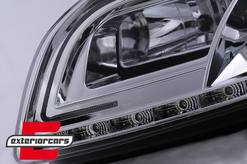 Prednja svjetla LED TubeLights (chrome) / Audi A4 B7 (2004-2008) - Slika 3