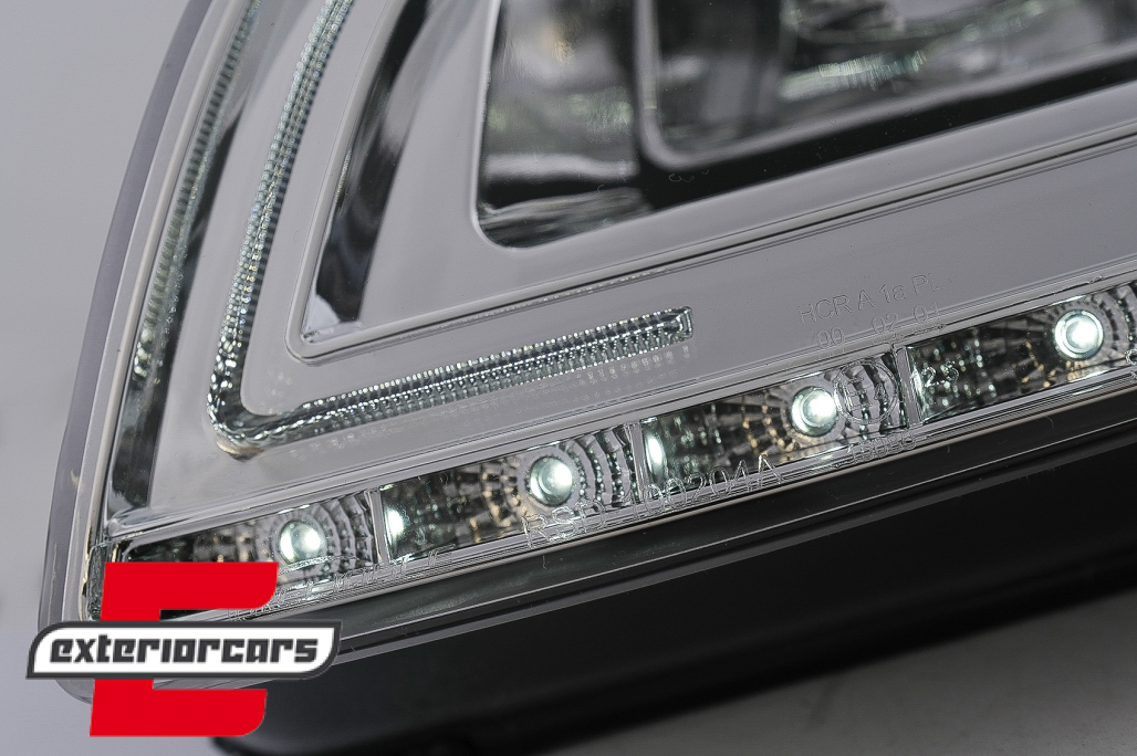 Prednja svjetla LED TubeLights (chrome) / Audi A4 B7 (2004-2008) - Slika 7