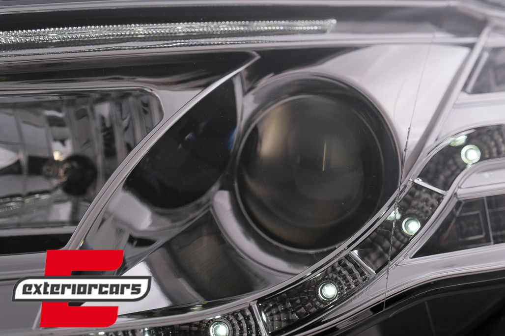 Prednja svjetla LED TubeLights (chrome) / Audi A4 B7 (2004-2008) - Slika 8