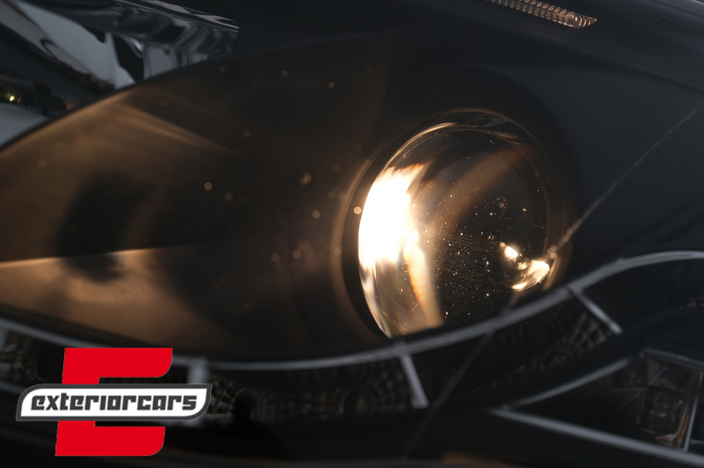 Prednja svjetla LED TubeLights (crna) / Audi A4 B7 (2004-2008) - Slika 12
