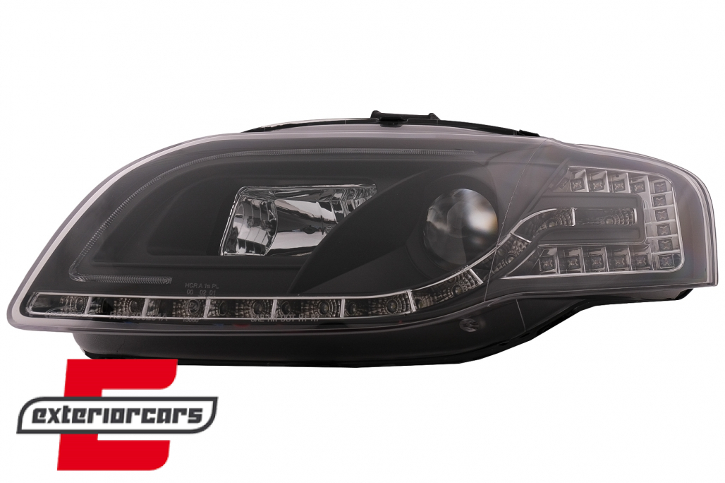 Prednja svjetla LED TubeLights (crna) / Audi A4 B7 (2004-2008) - Slika 16