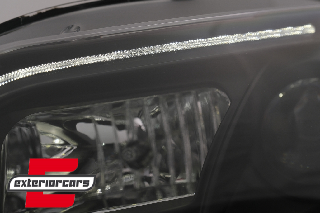Prednja svjetla LED TubeLights (crna) / Audi A4 B7 (2004-2008) - Slika 6
