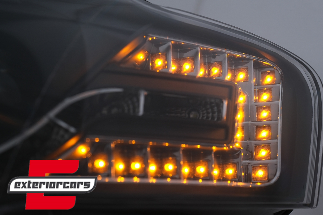 Prednja svjetla LED TubeLights (crna) / Audi A4 B7 (2004-2008) - Slika 9