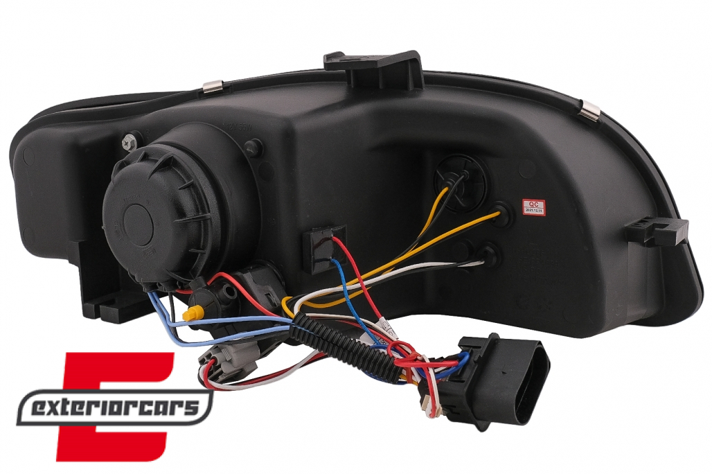 Prednja svjetla LED DayLights (crna) / Audi A4 B7 (2004-2008) - Slika 15
