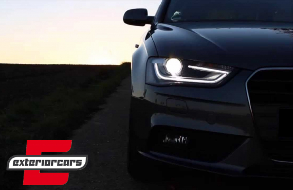 Prednja svjetla LED DRL Xenon look (crna) / Audi A4 B8.5 Facelift (2012-2015) - Slika 14