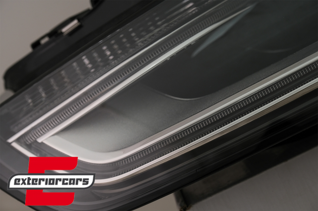 Prednja svjetla LED DRL Xenon look (crna) / Audi A4 B8.5 Facelift (2012-2015) - Slika 5