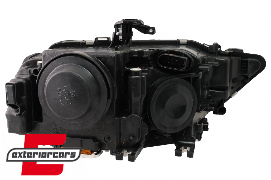 Prednja svjetla LED DRL Xenon look (crna) / Audi A4 B8.5 Facelift (2012-2015) - Slika 8