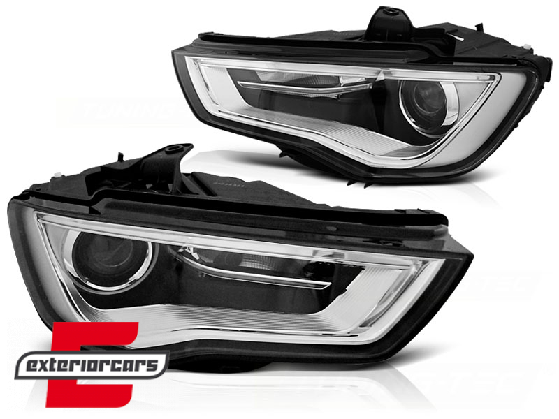 Prednja svjetla LED DRL Xenon look (crna) / Audi A3 8V (2013-2016) - Slika 2