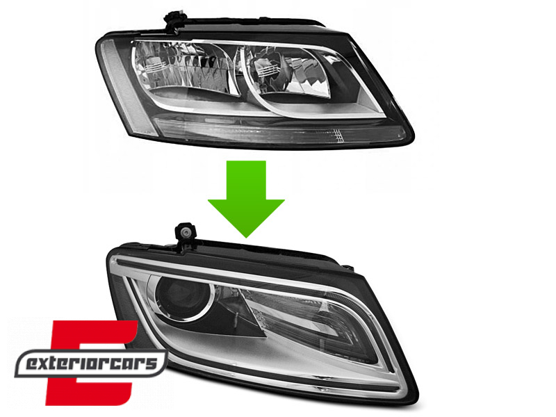 Prednja svjetla LED DRL Xenon look (chrome) / Audi Q5 8R (2012-2017) - Slika 6