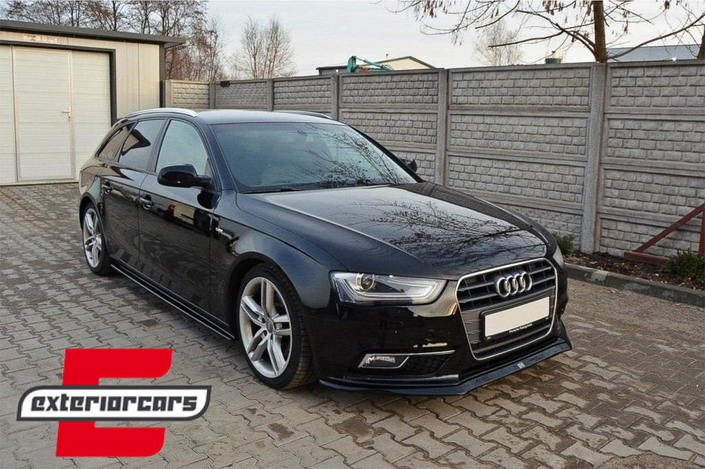 Bočne mrežice RS4 dizajn (crna/chrome) / Audi A4 B8 Facelift (2012-2015) - Slika 5