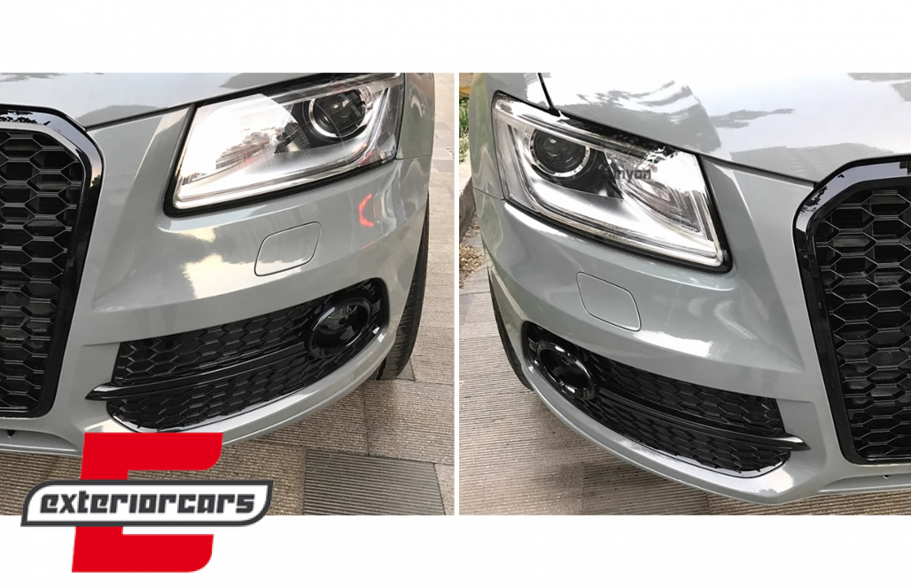 Bočne mrežice RS dizajn (piano crna) / Audi Q5 SUV 8R Facelift (2012-2016) - Slika 6