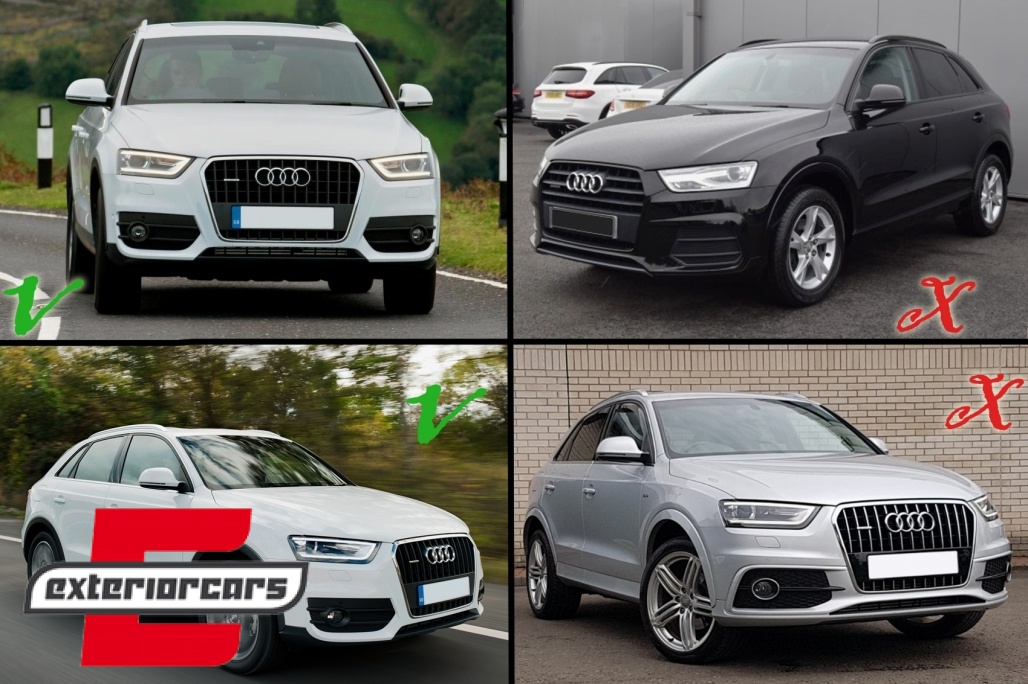 Bočne mrežice RS dizajn (piano crna) / Audi Q3 8U (2011-2014) - Slika 5