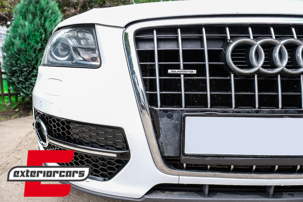 Bočne mrežice RS dizajn (crna/chrome) / Audi Q5 SUV 8R (2008-2011) - Slika 7