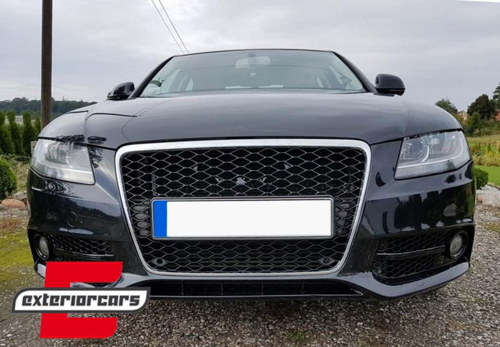 Bočne mrežice S4 dizajn (piano crna) / AUDI A4 B8 8K (2007-2011) - Slika 6