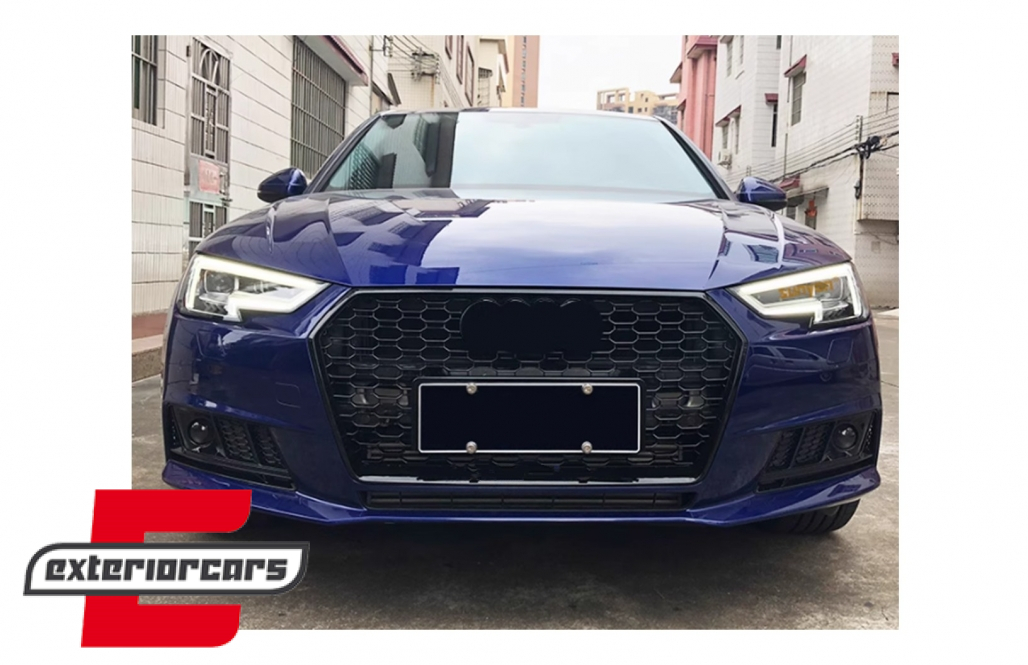 Bočne mrežice ACC poklopci RS4 dizajn (piano crna) / Audi A4 B9 limuzina karavan (2016-2019) - Slika 9