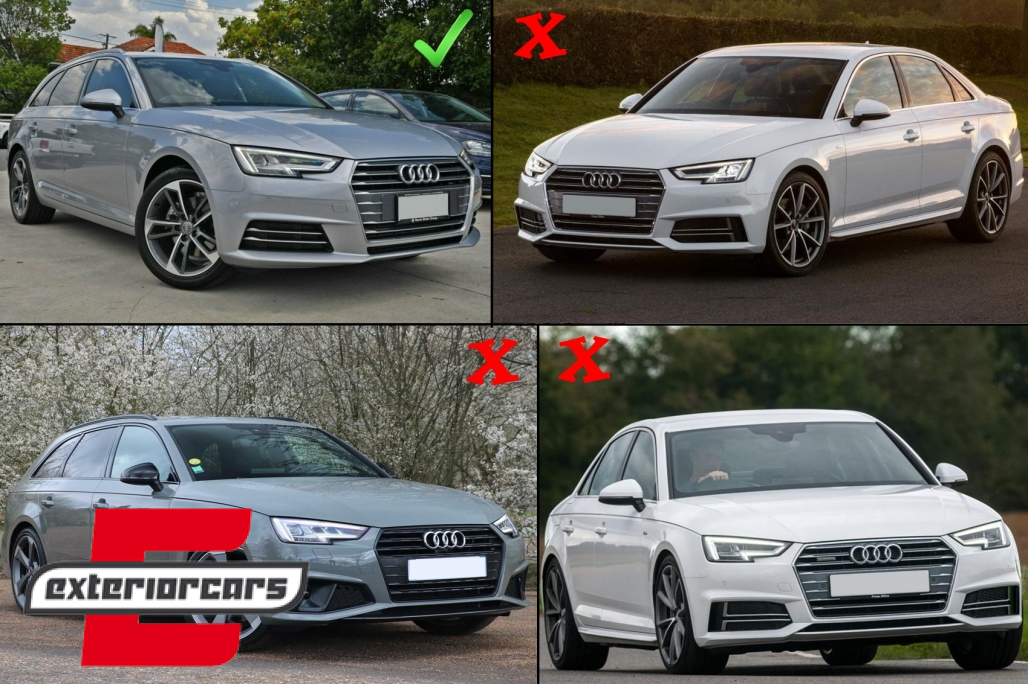 Bočne mrežice ACC poklopci RS4 dizajn (piano crna) / Audi A4 B9 limuzina karavan (2016-2019) - Slika 7