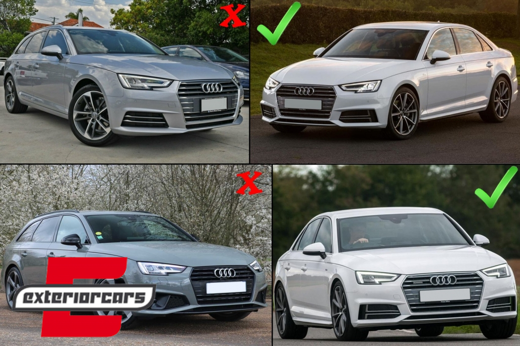 Bočne mrežice ACC poklopci RS4 dizajn (piano crna) / Audi A4 B9 S-Line limuzina karavan (2016-2019) - Slika 7